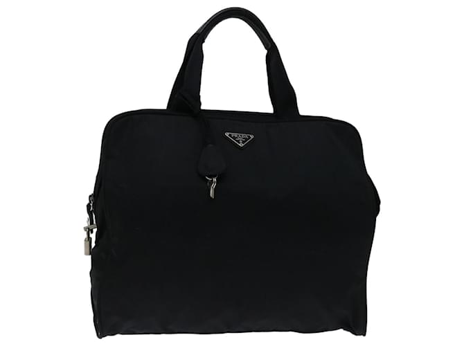 PRADA Hand Bag Nylon Black Auth bs12613  ref.1315778