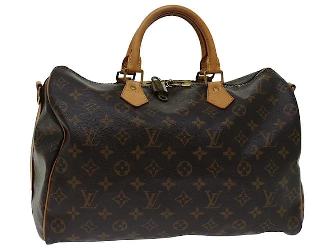 Louis Vuitton Monogram Speedy Bandouliere 35 Hand Bag M41111 LV Auth 68759 Cloth  ref.1315796