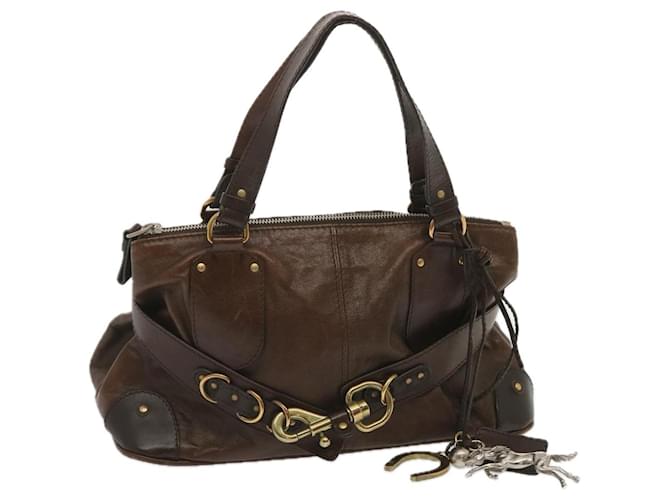 Chloé Chloe Kerala Hand Bag Leather Brown Auth ki3920  ref.1315797