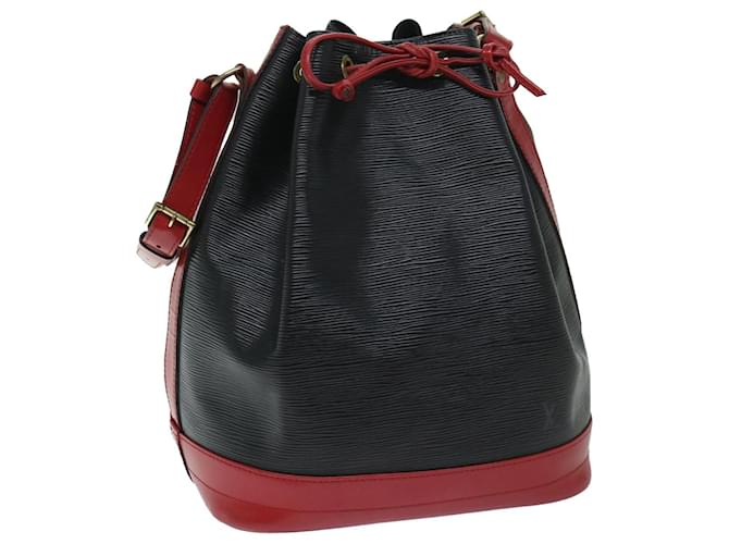 LOUIS VUITTON Epi Noe Shoulder Bag bicolor Black Red M44017 LV Auth 67853 Leather  ref.1315814