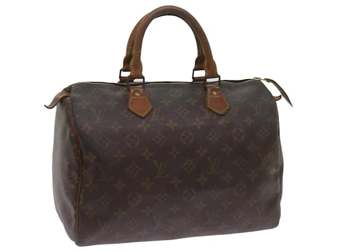 Louis Vuitton Monogram Speedy 30 Hand Bag M41526 LV Auth th4646 Cloth  ref.1315823
