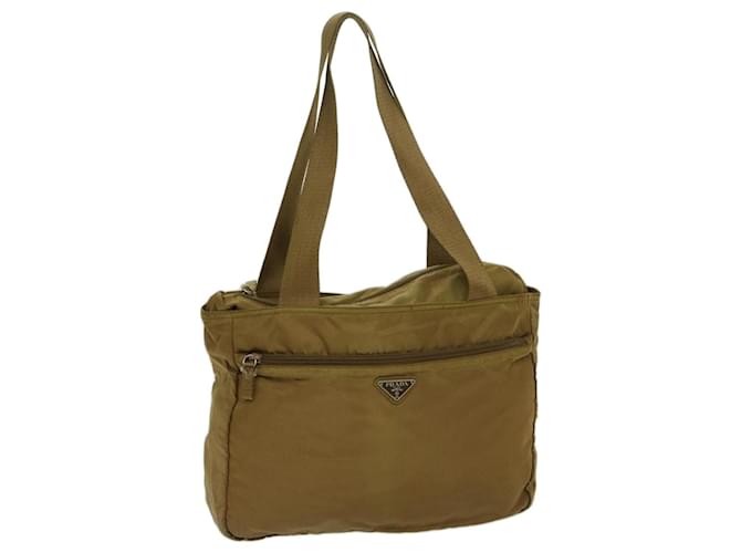 PRADA Shoulder Bag Nylon Khaki Auth 69201  ref.1315843