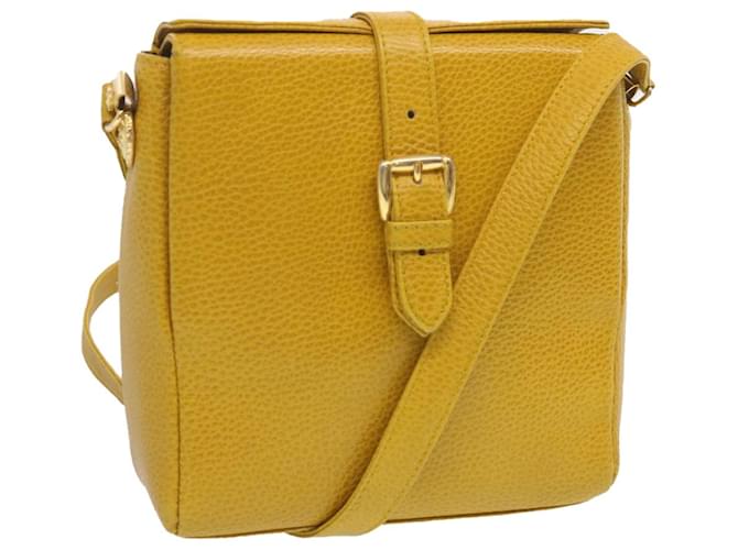 Gianni Versace Shoulder Bag Leather Yellow Auth bs12589  ref.1315850
