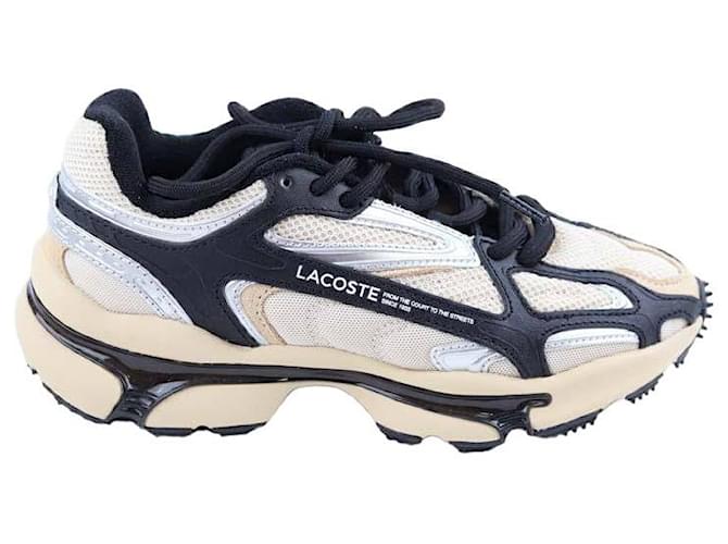 Lacoste Beige sneakers Cloth  ref.1315877