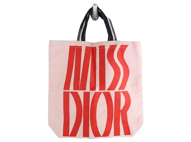 Dior Red Tote Bag Cloth  ref.1315892