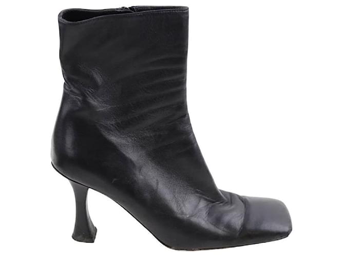Proenza Schouler Leather boots Black  ref.1315916