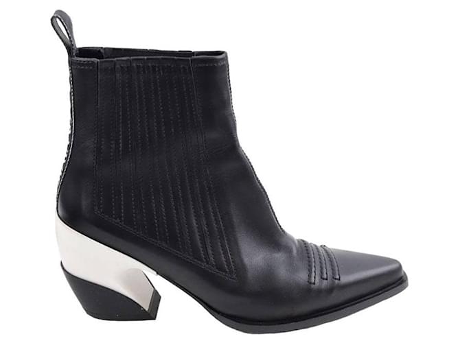 Roger Vivier Leather boots Black  ref.1315917