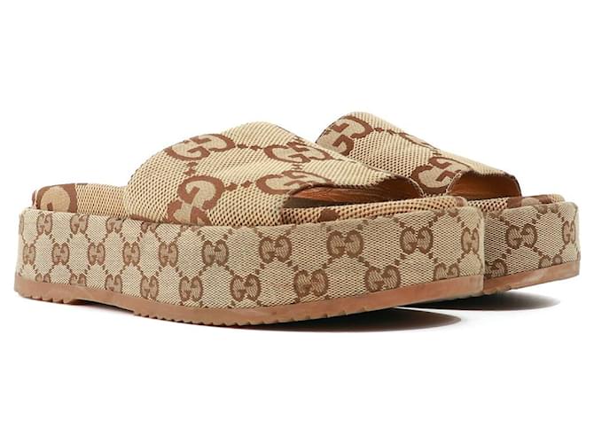 Gucci sandals Brown Leather  ref.1315960