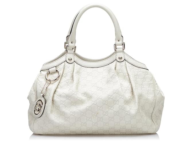 GUCCI Handbags White Leather  ref.1315987