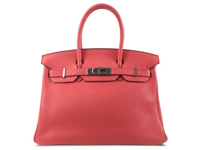 Birkin Hermès HERMES Handtaschen Pink Leder  ref.1316013