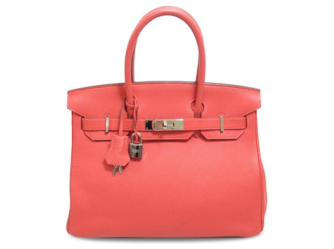 Birkin Hermès HERMES Handbags Pink Leather  ref.1316041