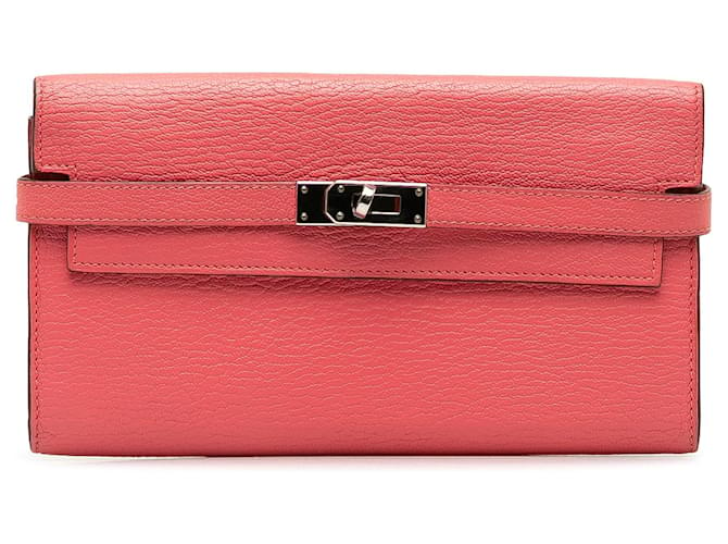 Kelly Hermès HERMES Pins & brooches Timeless/classique Pink Leather  ref.1316047