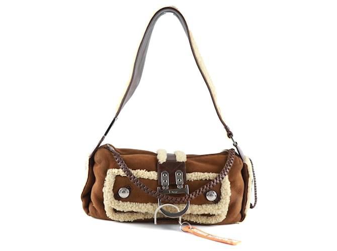 DIOR Handbags Flight Brown Leather  ref.1316061