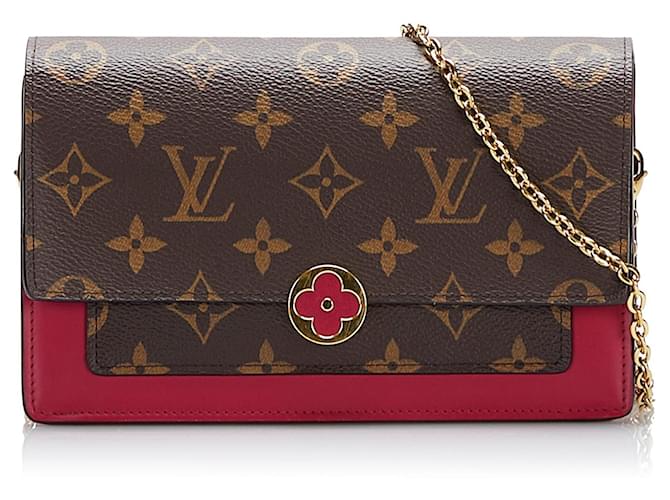 LOUIS VUITTON Handbags Wallet On Chain B Brown Cloth  ref.1316081