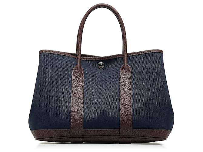 Garden Hermès HERMES Handbags other Blue Leather  ref.1316112