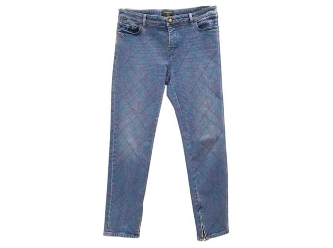 Chanel 2019 Jeans Azul Algodão  ref.1316124