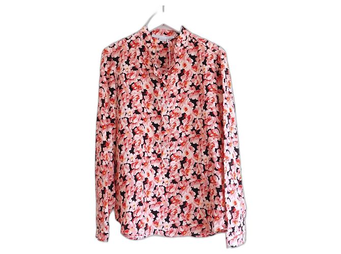 Stella Mc Cartney Camisa de seda estampada con flores de Stella McCartney. Rosa