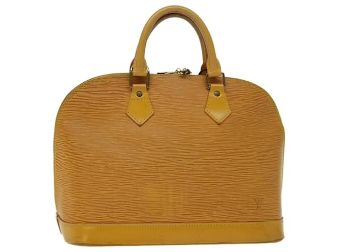 Louis Vuitton Alma Yellow Leather  ref.1316219