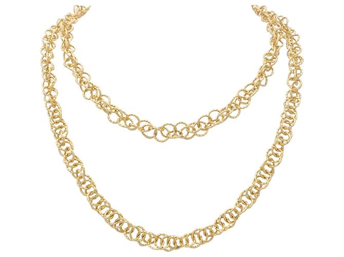 inconnue Vintage yellow gold necklace.  ref.1316224