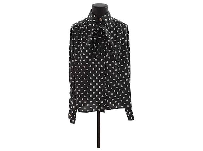 Dior Envolver blusa Negro Sintético  ref.1316259