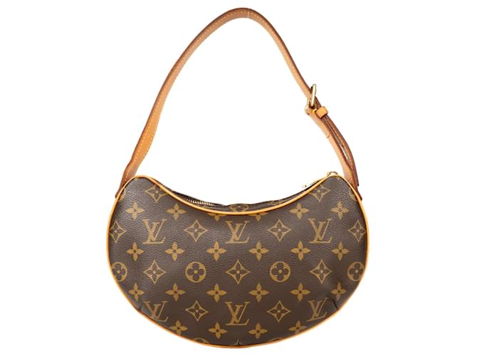Louis Vuitton Canvas Monogram Croissant PM Shoulder Bag Brown Leather  ref.1316311