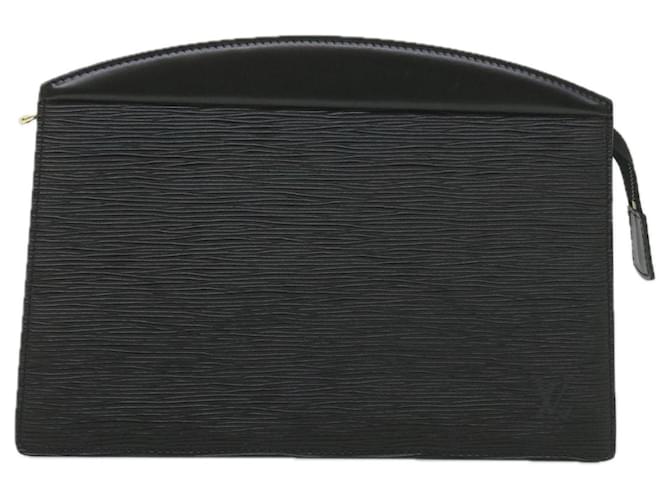 Bolso de mano Louis Vuitton Trousse Negro Cuero  ref.1316395
