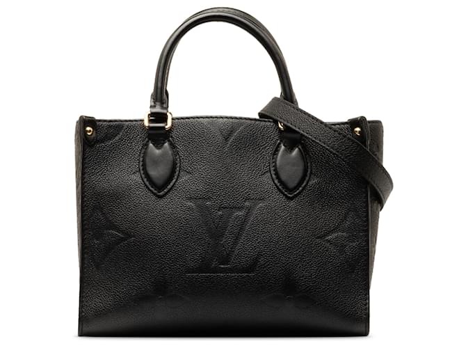 Louis Vuitton Monogramme Noir Empreinte Onthego PM Cuir  ref.1316416