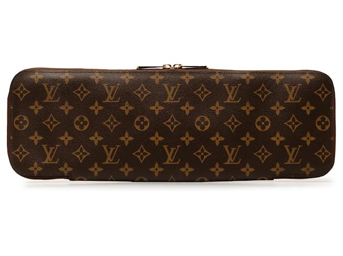 Louis Vuitton Estojo Monograma Marrom 5 Estojo para gravata Cravat Lona  ref.1316466