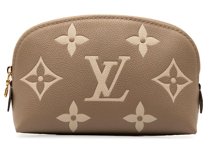 Pochette cosmétique bicolore géante monogramme marron Empreinte Louis Vuitton Cuir  ref.1316468