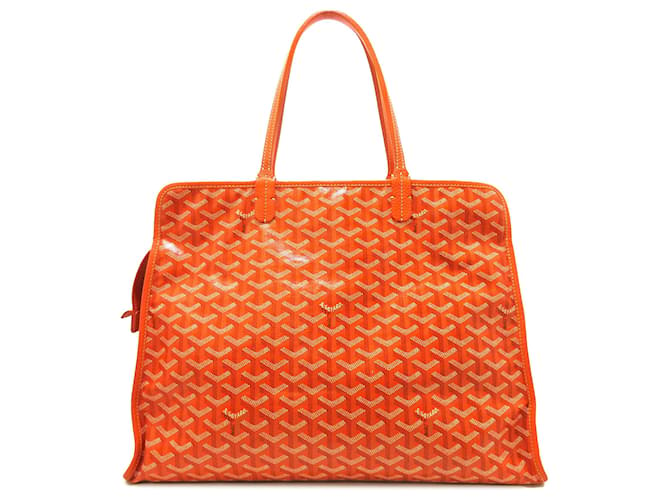 Goyard Orange Goyardine Sac Hardy Pet Carrier PM Cloth Cloth  ref.1316474