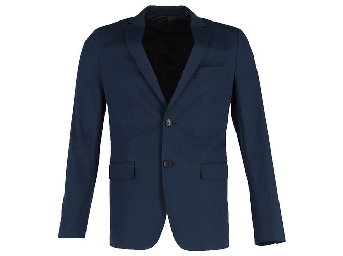 Einreihiger Blazer von Theory aus marineblauem Polyester