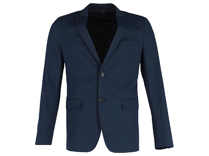 Theory Single-Breasted Blazer in Navy Blue Polyester  ref.1316498