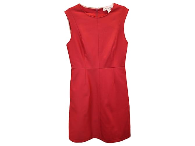 Diane Von Furstenberg Carpreena Ponte Mini Dress in Red Viscose Cellulose fibre  ref.1316504