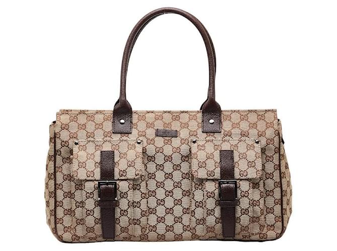 Gucci GG Canvas Handbag 114267 Cloth  ref.1316539