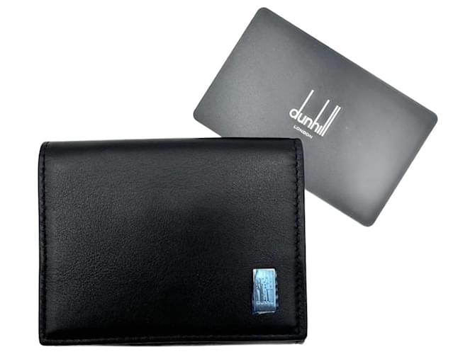 Alfred Dunhill Dunhill black leather coin purse  ref.1316567