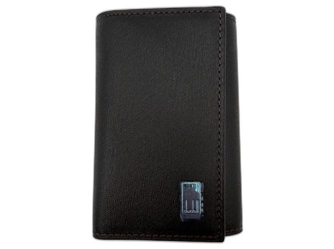 Alfred Dunhill Dunhill brown leather keychain Dark brown
