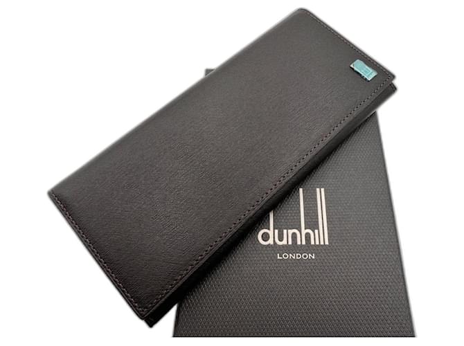 Alfred Dunhill Brieftasche Dunhill London Belgrave aus braunem dunklem Leder Dunkelbraun  ref.1316589
