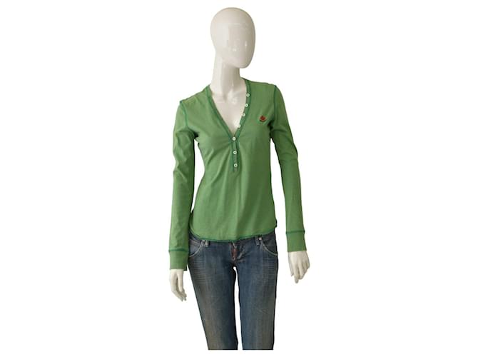 Dsquared2 Tops Green Cotton  ref.1316594