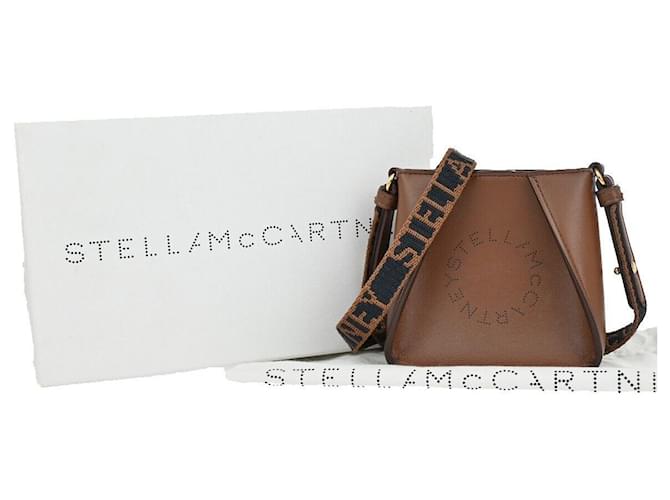 Stella Mc Cartney Stella McCartney Logo Stella Synthétique Marron  ref.1316602