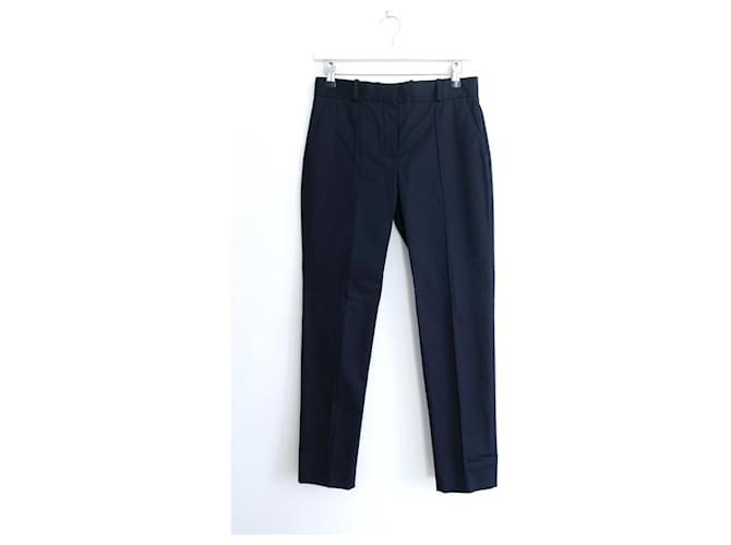 Pantalon en coton Loro Piana Derk Symphony Navy Bleu Marine  ref.1316617