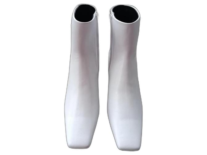 Balenciaga Ankle Boots Bianco Pelle  ref.1316621