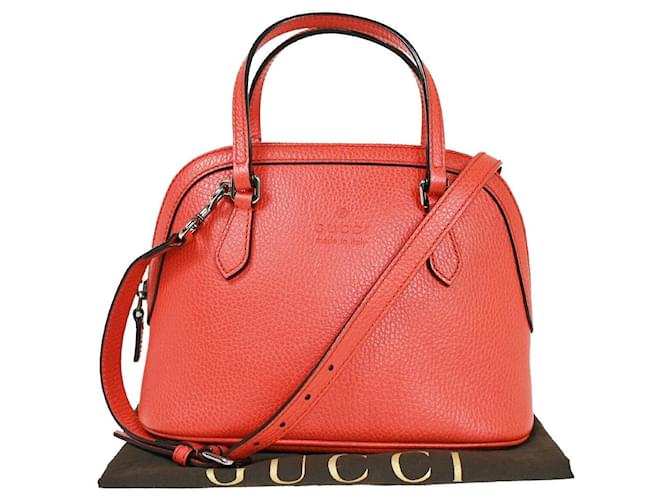 Gucci Dôme Rot Leder  ref.1316625