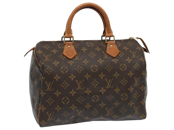 Louis Vuitton Monogram Speedy 30 Hand Bag M41526 LV Auth 69314 Cloth  ref.1316652