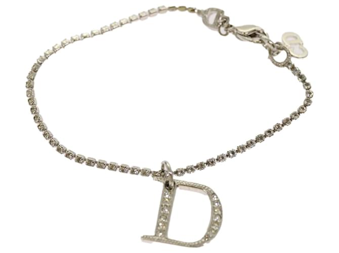 Christian Dior Armband Metall Silber Auth am6013  ref.1316707