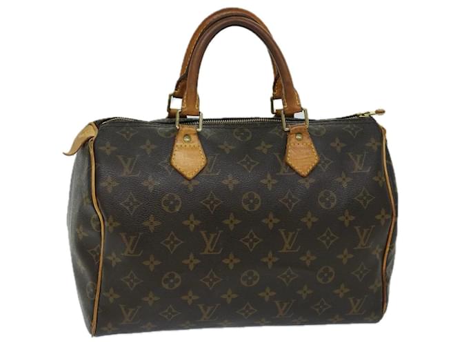 Louis Vuitton Monogram Speedy 30 Hand Bag M41526 LV Auth th4727 Cloth  ref.1316723