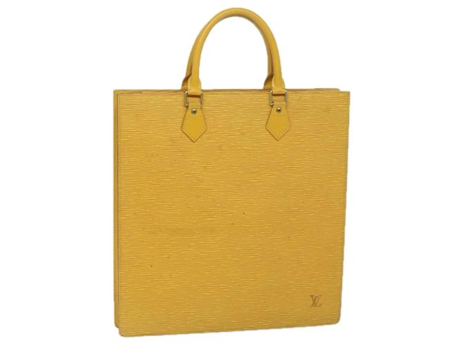 LOUIS VUITTON Epi Sac Plat Hand Bag Yellow M52079 LV Auth 69293 Leather  ref.1316730