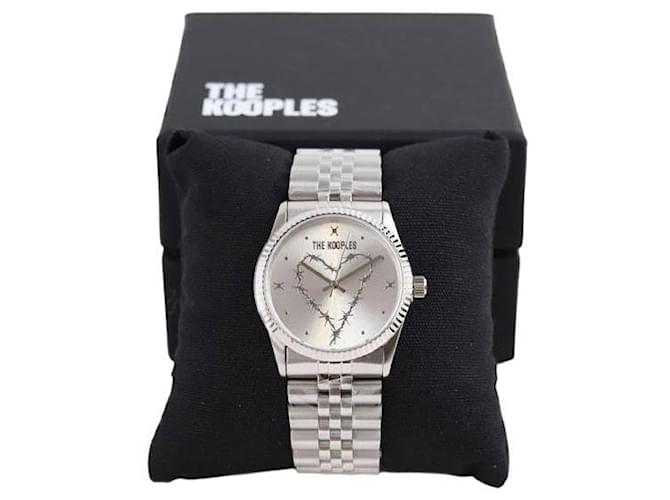The Kooples Silver watch Silvery Steel  ref.1316775
