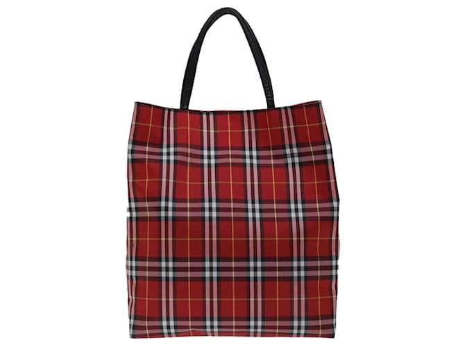 Burberry Nova Check Red Synthetic  ref.1316846