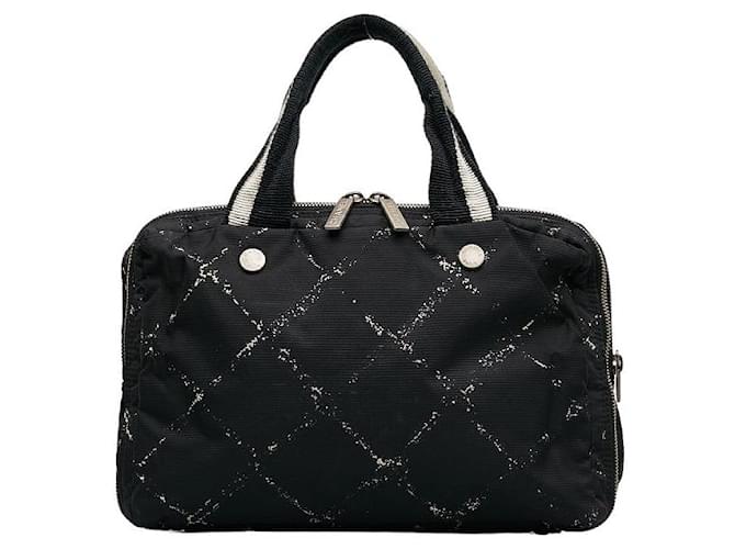 Chanel Old Travel Line Mini Boston Bag Black  ref.1316912