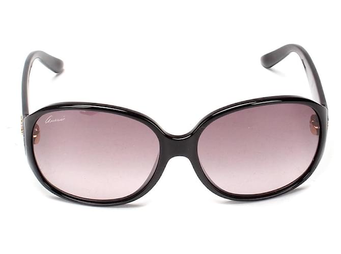 Gucci Óculos de sol coloridos grandes Preto Plástico  ref.1316937